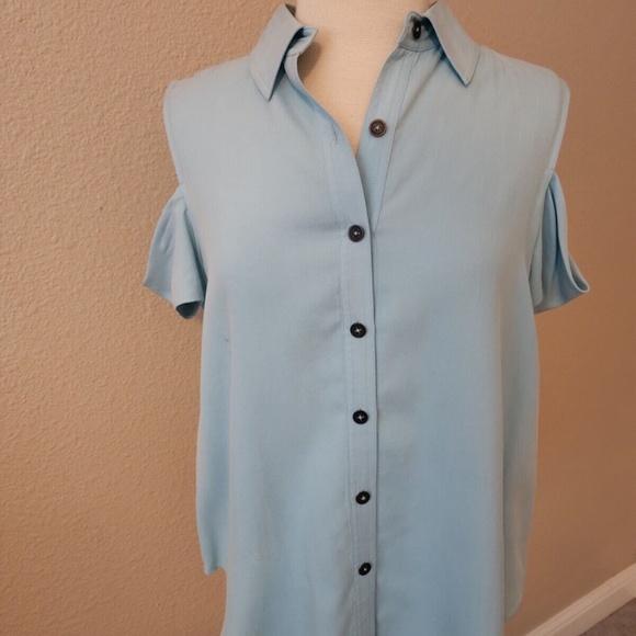 Alexander Wang Cutout Button Down Blouse - Picture 2 of 8